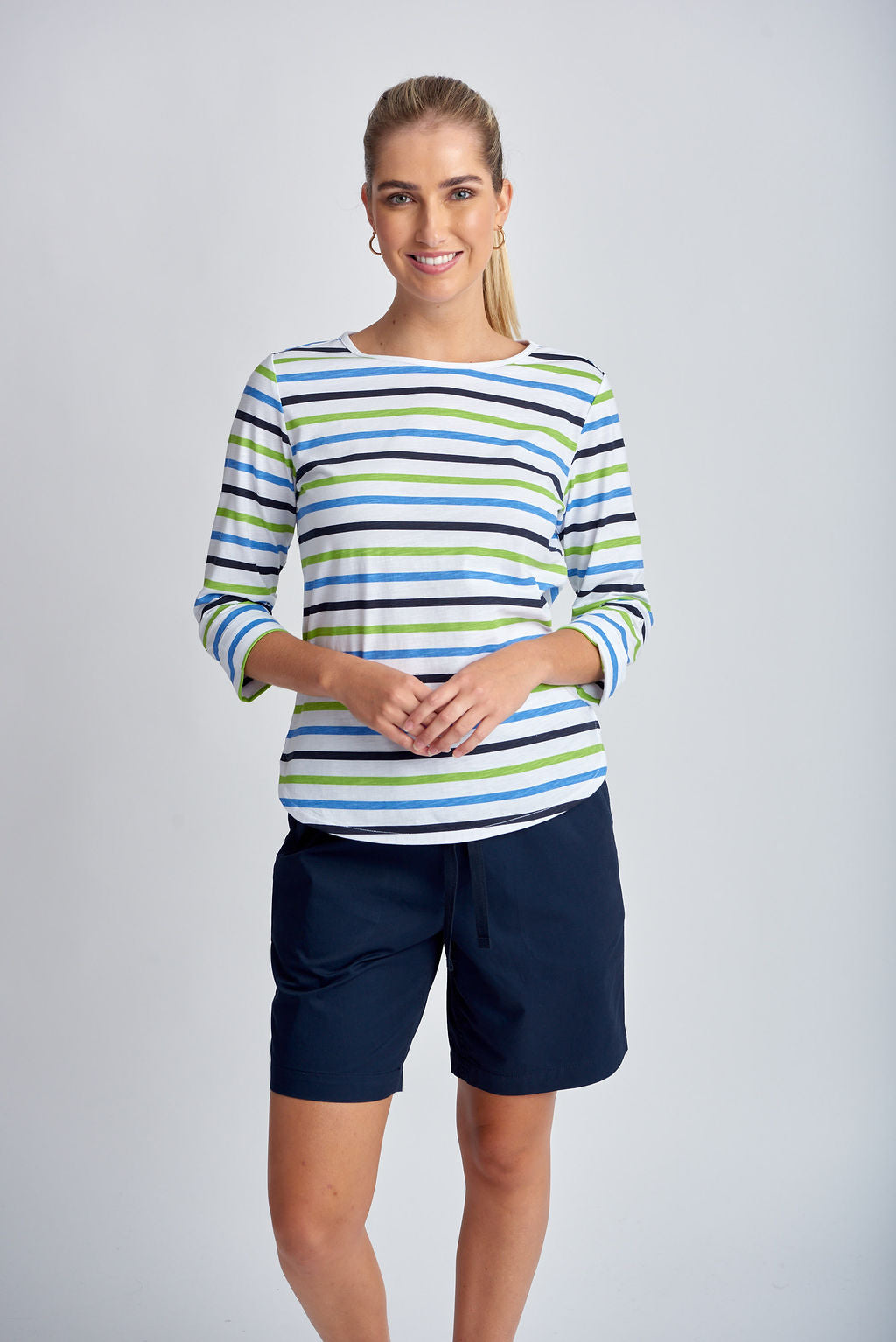 GOONDIWINDI MULTI STRIPE TEE