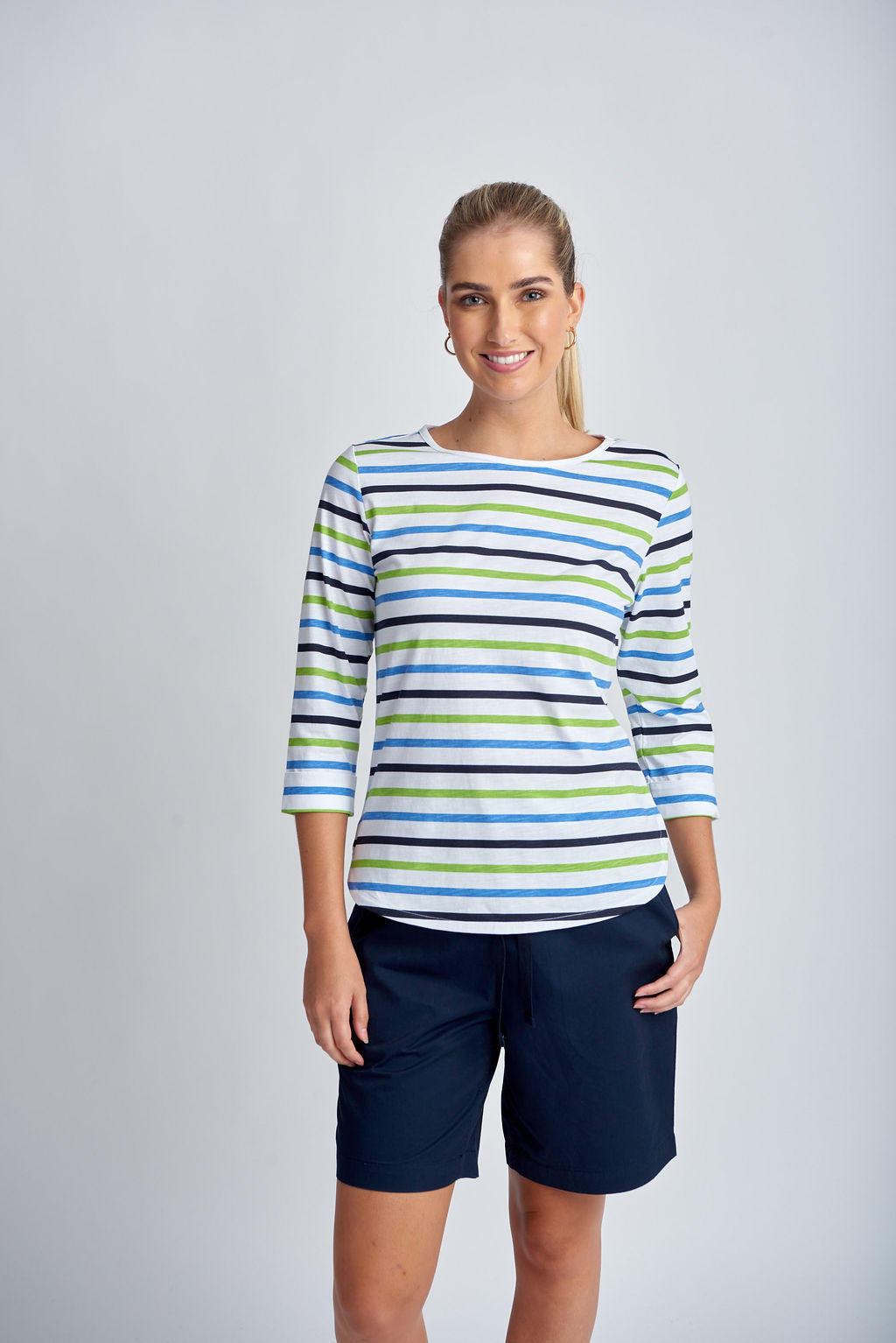 GOONDIWINDI MULTI STRIPE TEE