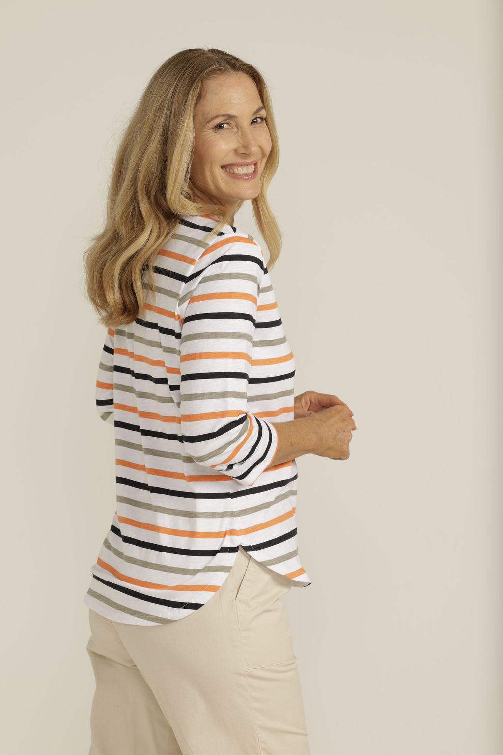 GOONDIWINDI MULTI STRIPE TEE