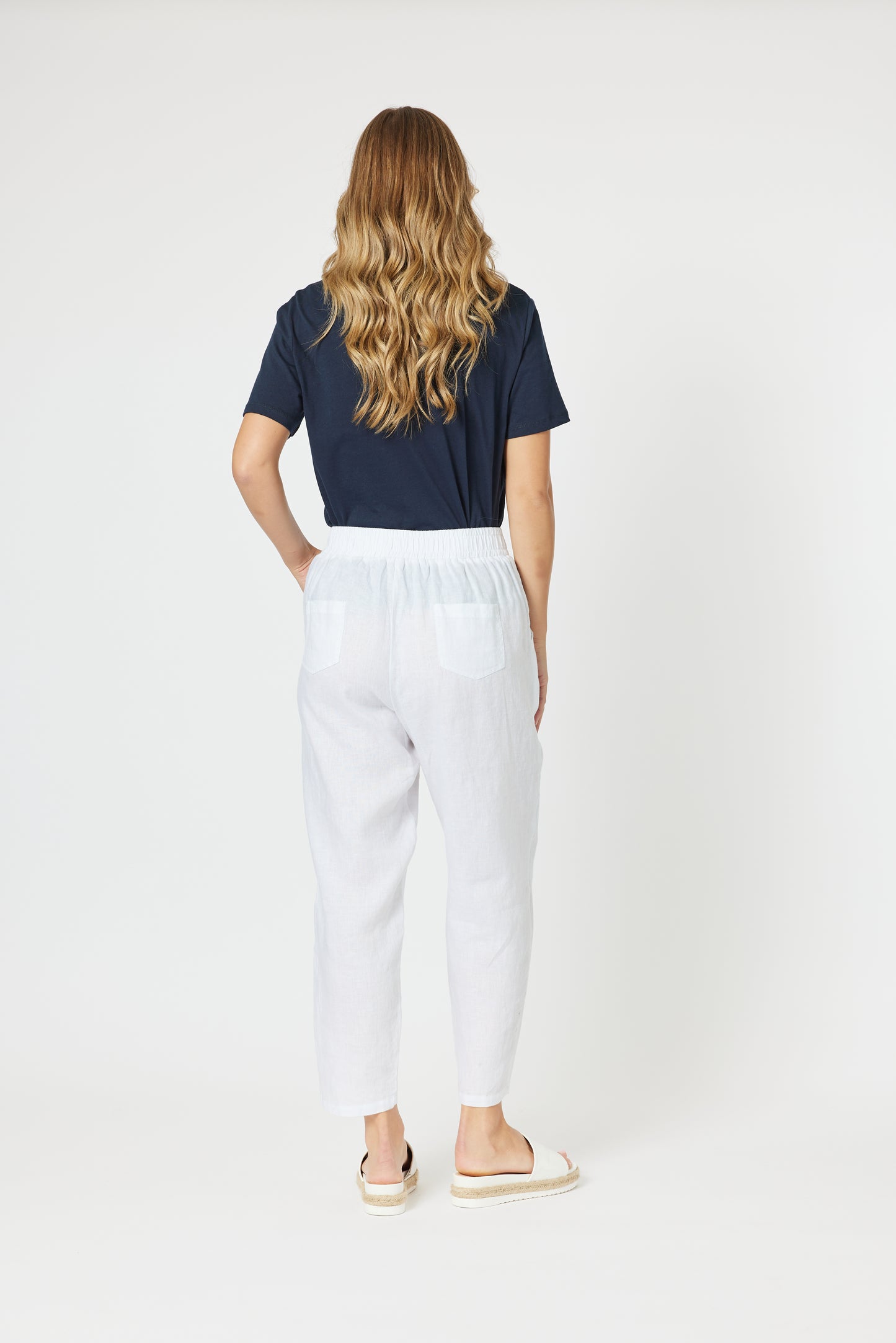 THREADZ PATCH LINEN PANT