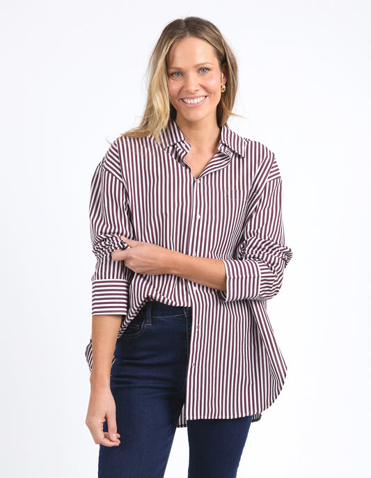 ELM LILA STRIPE SHIRT