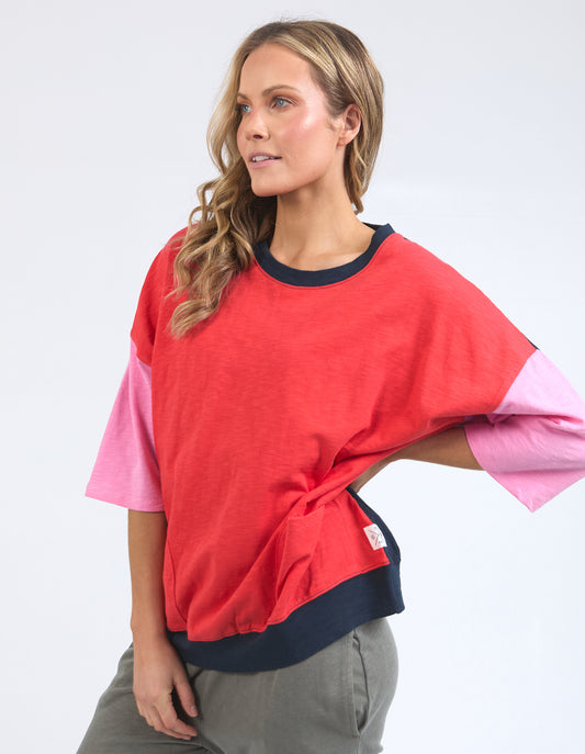 ELM MAZIE COLOUR BLOCK SWEAT