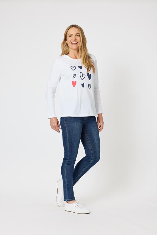 GORDON SMITH HEART PRINT TOP